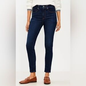 Loft, indigo curvy skinny jeans